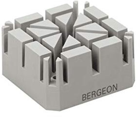 Bergeon 6744-P Uhrenarmband-Armband-Halter-Werkzeughalter Swiss Made für reguläre Universal-Uhrenarmbänder, grau, modern, grau, Armband, modern