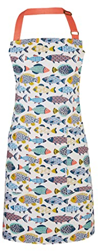 Ulster Weavers Aquarium Cotton Apron - With Cute Multicoloured Fish Animal Design - For Kitchen and Barbecue - Cooking Gifts for Bakers & Chefs - Homeware & Kitchenware Range
