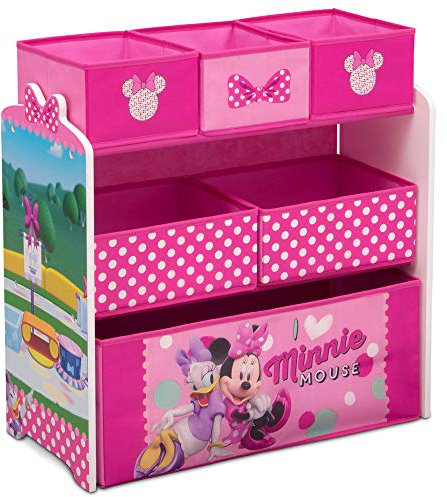 Delta Children Design & Store - Organizer per giocattoli, 6 vassoi Disney Minnie Mouse