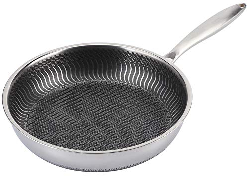 Oumefar Anti graffio modello nido d'ape padella 28cm cottura Pan per ristorante