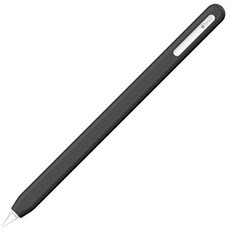 UPPERCASE Designs NimbleSleeve Premium Silicone Case Holder Protective Cover Sleeve Compatible with iPad Apple Pencil Pro and 2nd Generation Only (Black)