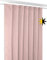 BEAUTEX Verdunkelungsgardine mit Kräuselband U-Band, Blackout Vorhang Blickdicht abdunkelnd, Größe und Farbe wählbar (Breite: 140 cm, Höhe: 175 cm, Altrosa)