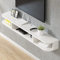 WANGPP TV Board Hängend - Schwebender TV-Schrank - Wandregal/TV-Ständer,TV-Wandschrank Aus Holz,Moderne Unterhaltungseinheit,Mit Schublade Und Aufbewahrungseinheit Audio/Video-Konsole