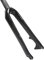 HSQMA Carbon-Starrgabel 20 451mm Faltbares Fahrrad Scheibenbremse BMX-Gabel 28,6mm Gewindelos Gerade Fahrrad Vorderradgabeln (Color : 451mm Glossy Black)