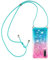 Paekear Handykette für Samsung Galaxy A7 2018 / A750 Hülle, Smartphone Necklace Glitzer Transparent Silikonhülle mit Band - Handyhülle Cover Case mit Stylische Kette zum umhängen, Pink & Blau