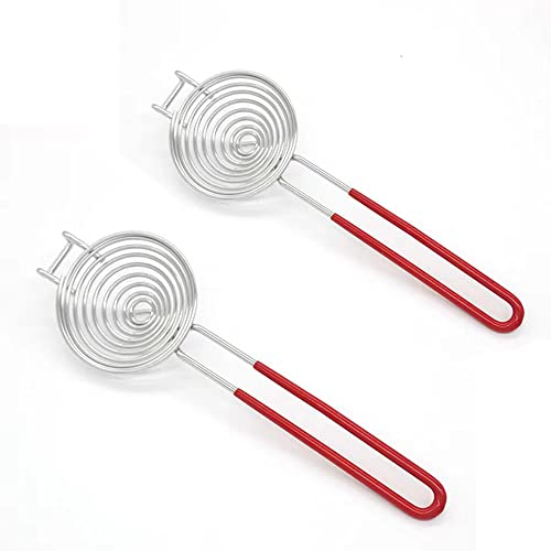 2 Pack Stainless Steel Egg Separator with Extended Handle to Separate Egg Yolk and White Suitable for Kitchen Tools Baking