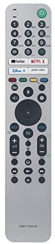 RMF-TX621E Voice VINABTY Telecomando di ricambio per Smart TV Sony 4K 8K OLED UHD A90J Z9J X95J XR-75Z9J XR-85X95J XR-83A90J XR-65A90J XR-55A90J XR-85Z9J XR-75X95J XR-65X65X65X95J