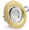 CONCEPTRUN LED Einbaustrahler rund schwenkbar Gold Messing Optik Einbauleuchte Strahler 68mm-95mm Einbaudurchmesser inkl. Fassung und Leuchtmittel dimmbar warmweiß GU10 230V (Modell: RD41)