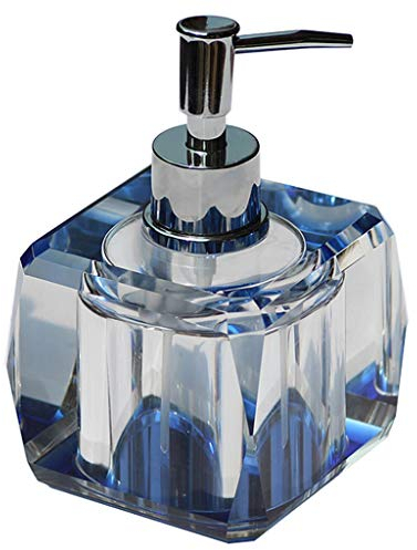 Dispensador de Jabón Líquido De Lujo Cristal Dispensador de Jabón de Cristal Chapado Plata Bomba Cabeza Moda Emulsión Manual Dispensador de Jabón Elegante Hogar Cuarto de Baño Decoraci