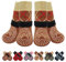 BEAUTYZOO Hundesocken gegen Lecken von Pfoten, rutschfeste Hundeschuhe für heiße Gehwege, Hartholzböden, Traktionskontrolle, Zehengriffe, Stiefel und Pfotenschutz für kleine, mittelgroße und große