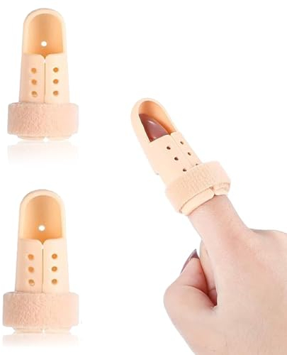 EODKSE Finger Extension Splint (2 Stück) - Kunststoff Fingerschiene zur Verlängerung und zum Schutz von Hammer- und Basketball-Fingern sowie zur Knöchel-Immobilisierung