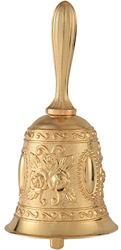 JIVIMOCO Campana de Mano, Anillo de Tono MetáLico Alarma Servicio de RetencióN Manual Llamada de Campana Campana de Escritorio Campana de Té Campana de Juego Campana de Navidad