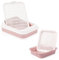 4BIG.fun Set Katzentoilette mit Reinigungssieb und Erste Schalentoilette für Kätzchen Katzenbabys Kaninchen Katzenklo Reinigungssieb Rosa