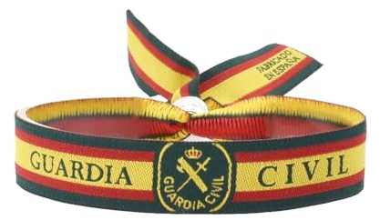 BDM - Pulsera Guardia Civil de Tela Con cierre deslizante para Hombre y Mujer. Elige cantidad - Modelo 7