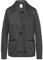 QS Karierter Blazer aus Viskosemix schwarz 38