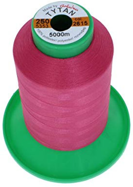 4 Rollen a 5000 Meter Nähgarn Overlockgarn Kettelgarn TYTAN 250 (2615 - pink)