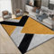 Super Soft Door Mat for Indoor Front or Back Door Use - Beautiful Abstract Design Luxury Heavy Rug for Kitchen - 60 x 110 cm- Nova Ochre Grey Silver
