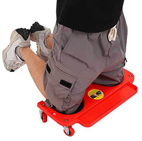 Kniebrett mit Rollen, Bodenbelag Knieschoner mit 5 Rädern Rolling, Werkstatt Knierollbrett Rolling Knee Pads, Stütze Werkstatt Montage Brett Knierollbrett Knieschmerzen Lindern