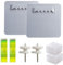 EIHI 2 Pièces Accroche Cadre Sans Percer Accroche Tableau Mural Pour Photos Et Miroirs Crochets Auto Adhésifs Pour Miroirs Avec Adhésif 3M Et Tampon En Mousse