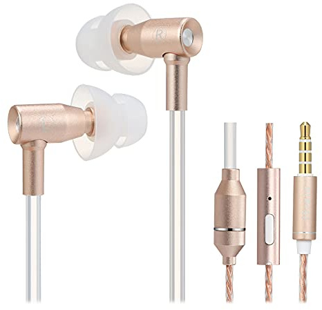 SHUAIGUO FC31 Luftschlauch Anti-Strahlung In-Ear-Kopfhörer 3,5 mm Kabelgebundenes Musik-Headset Strahlungsfreier Kopfhörer Rauschunterdrückungs-Lautstärkeregler mit Mikrofon