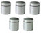 geo-versand 5 x magnetische Geocaching Nano Silber D5 Stadt winzig Magnet Mini Behälter