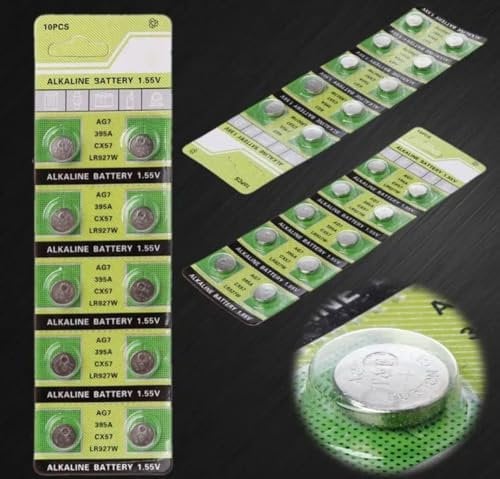 AG7 X 10 LR927 LR57 395 399 SR927W SR57 Alkaline Calculator Watch Batteries (1)