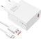 120W USB Ladegerät Ladekabel für Xiaomi 15 14T pro Ultra 13T 12T 11T Pro Redmi Note 14 13 12 Pro+ 5G Poco X7,USB Netzteil Turbo Hyper Charge Schnellladegerät Adapter mit 6A Kabel für Black Shark 5