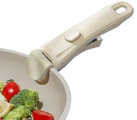 Patifirst Manico Per Pentole Removibile Universale, Padella Acciaio Inox Manico Rimovibile, Maniglie Anti Scottatura Per Padella, Wok, Casseruola, Impugnatura Di Ricambio Per Pentole Calde