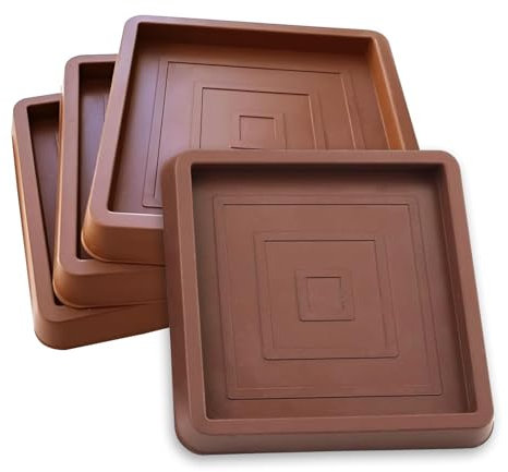 Furniture Coasters Castor Cups for Carpet 4pcs Rubber Feet Castor Caster Cups Legs Cup Pads for Furniture on Carpet Wooden Floors 2.5 Inch