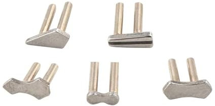 Genérico 10 remaches for gafas, pasadores dobles, bisagras, reparación de gafas, clavos decorativos(Mod.F)