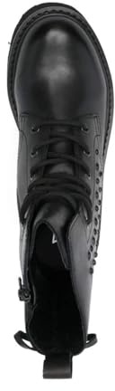 Cult CLW434901, Stivaletti Donna in Pelle Nera, Tacco 4,5 cm, Plateau 3 cm, Altezza Gambale 16,5 cm
