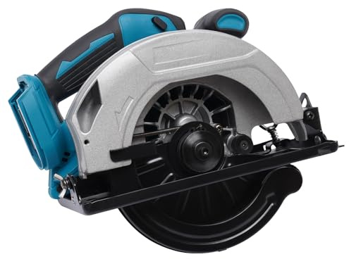 Scie circulaire portative sans fil 750 W 20 000 tr/min - Scie circulaire électrique à piles - Scie plongeante à onglet pour le travail du bois, la rénovation de maison, le bricolage fait à la main