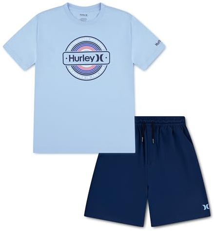 Hurley 2-teiliges Set Grafik-T-Shirt Shorts Jungen