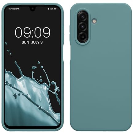 kwmobile Handyhülle für Samsung Galaxy A17 4G / 5G Hülle - Case Silikon - Kabelloses Laden - Schutzhülle Cover in Arctic Night