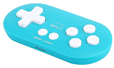Tangxi Small Portable Wireless Bluetooth Gamepad Mini Controller for Mobile Phone Computer, Travel-Friendly Gamepad for Versatile Use Yellow for On-the-Go Gamers ABS Material (Blue Green)