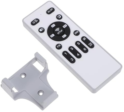 Gadpiparty Control Remoto para Ventilador de Techo Lámpara Blanco, Interruptor Inalámbrico de Plástico, Instalación Fácil y Temporizador Ahorro de Energía para Oficinas y Dormitorios