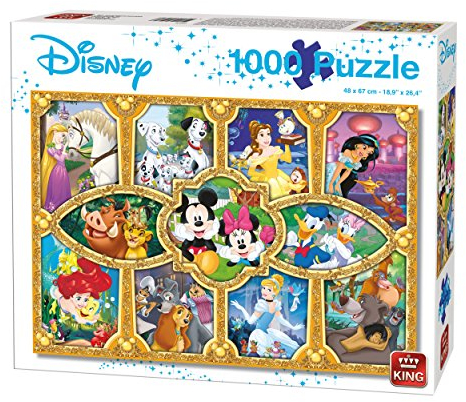 King KNG05279 Magical Disney All Other 1000 Teile Puzzle Magische Momenten, Blau Karton, 68 x 49 cm