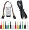 KeeYees USB Logic Analyzer mit 12er 6 Farben Prüf Test Clips Set USB Kabel 24 MHz 8CH UART IIC SPI Debug für Arduino für ARM FPGA M100 SCM