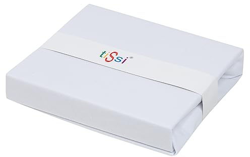 tiSsi ® Spannbetttuch 6-eckig für Laufstall weiß