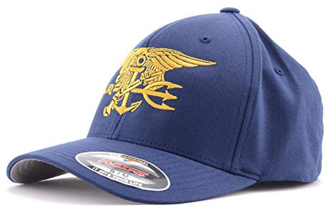 PATCHERIA U.S. Navy Seals Cap Flexfit® bestickt, Blau Medium