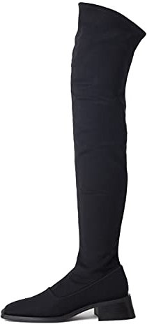 Stivali da donna con tacco largo elasticizzato Vagabond bianco - Nero - 39