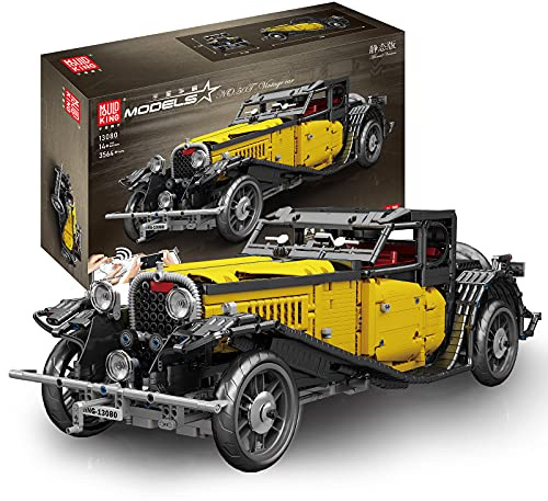 Mould King 13080 T50 Oldtimer statische Version Retro-Baustein-Montagebausatz, 3564PCS MOC Retro-Oldtimer-Montagesatz, kompatibel mit -Technologie.Spielzeuge