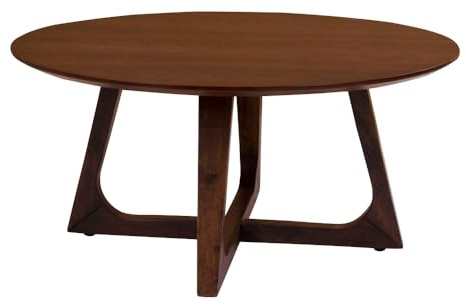House Nordic Couchtisch Hellerup Walnussfurnier Ø75cm