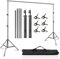 MSKIRA 2x3m/6.5x10ft Photography Backdrop Stand Adjustable Background Support System Kit Backdrop Frame with Carry Bag for Photo Studio Video Birthday Party