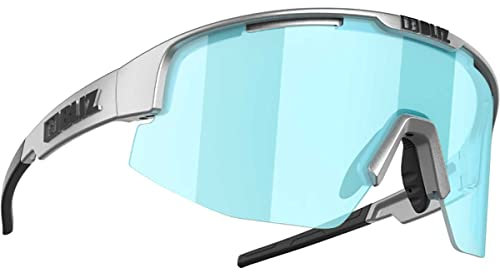 BLIZ Sportbrille Matrix CAT 3 Silver Metallic Frame Glas Smoke with Ice Blue Mul 52204-53