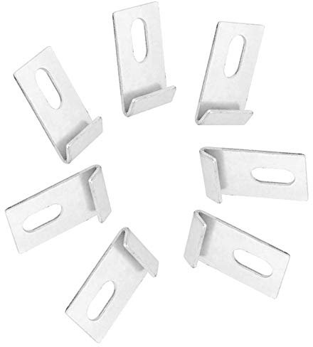 10 Pcs Greenhouse Base Clips, Base Clips Hook Fixings Attaches Metal Greenhouse Fixing Clips Fixings Attaches Kit Tool for Garden Greenhouses