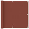 HOMIUSE 90x500 cm Balkon Sichtschutz Garten Sichtschutz Terrasse Balkon Regenschutz Privacy Balkonverkleidung Windschutz Balkon Balcony Privacy Screen Terracotta-Rot