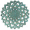 Trintura Wandbild Lotusblüte Mandala Blume (40cm türkis)