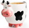 SWEETLO Tasse à café en forme de vache - Tasse à café 3D en forme de vache - 450 ml - Tasse à café 3D en forme de vache avec mamies pour femme - Cadeaux pour amoureux