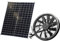 SUNYIMA Ventilateur solaire résistant aux intempéries 20 W avec ventilateur CC pour petits poulailler, serres, abris de jardin, maisons pour animaux domestiques, échappement de fenêtre